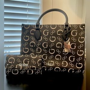 GUESS KESTON TOTE BAG WITH WALLET